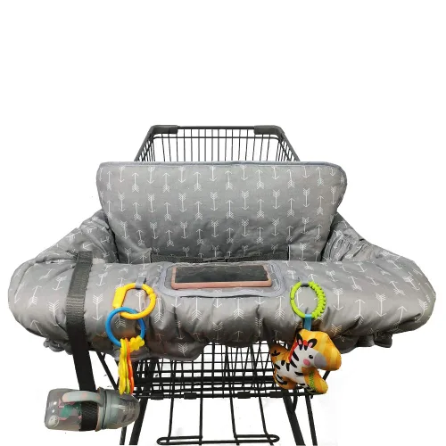 Miniatura 4 de ICOPUCA Funda para Carrito de Compras para Bebé Niño Niña, Diseño Antideslizante, Funda de Algodón para Silla Alta, Lavable a Máquina para Bebés