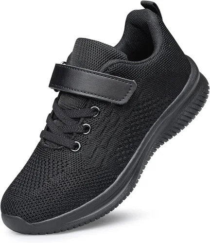 BNV Zapatos deportivos para niños y niñas, unisex, ligeros, transpirables, atléticos, para correr, tenis, fitness, para niños pequeños, niños grandes