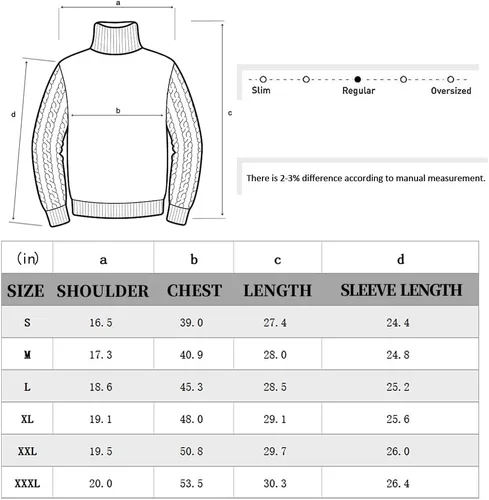 Miniatura 5 de Camisa básica casual ajustada para hombre, suéter de punto ligero de cuello alto
