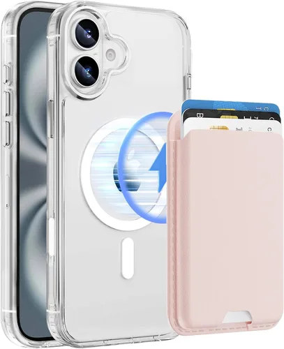 Miniatura 15 de Funda magnética para iPhone 12 Pro Max, cartera magnética desmontable con soporte para tarjetas, [compatible con MagSafe] grado militar, a prueba
