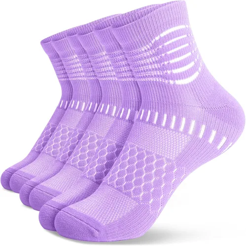 Miniatura 24 de IRAMY Calcetines de compresión de tobillo Coolmax para mujeres y hombres, calcetines que absorben la humedad, alivio de la fascitis plantar, 3/5