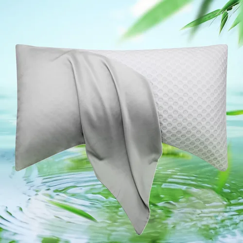 Miniatura 9 de ELIBABA Funda de almohada refrescante de bambú para dormir de lado, tamaño king, 20 x 36 pulgadas, lila claro Morado claro