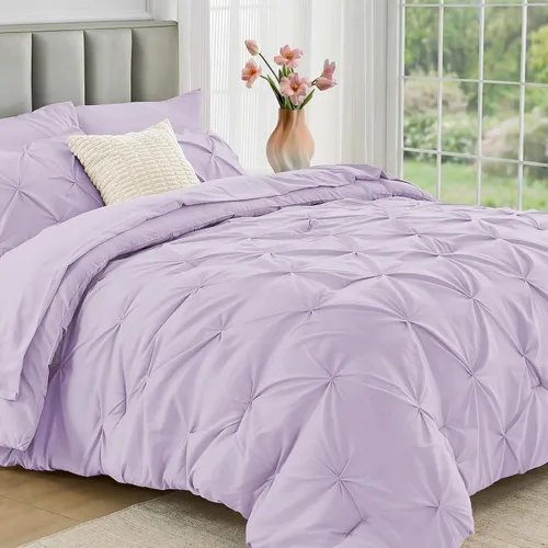 Miniatura 37 de JOLLYVOGUE Juego de edredón tamaño individual de 5 piezas – Juego de ropa de cama tamaño individual en una bolsa para todas las estaciones