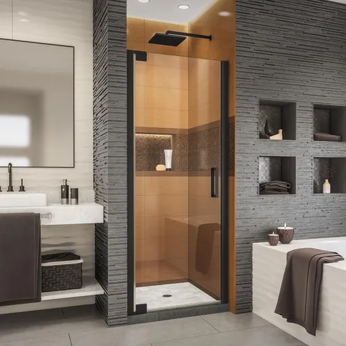 Miniatura 30 de DreamLine Elegance-LS SHDR-4328300-04 - Puerta de ducha pivotante sin marco de 56 3/4 - 58 3/4 pulgadas de ancho x 72 pulgadas de alto en níquel