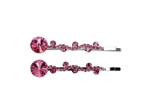 Miniatura 8 de Faship Un par de pinzas para el cabello AB con diamantes de imitación de alta calidad, 2 pines
