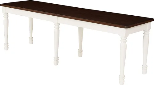 Miniatura 5 de Crosley Furniture Shelby - Sillas de comedor (juego de 2), color blanco envejecido y banco de comedor Shelby, blanco envejecido