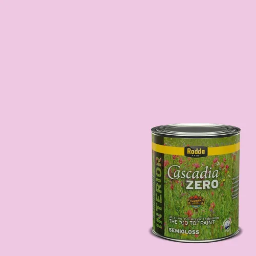 Miniatura 71 de Rodda Paint CASCADIA ZERO - Pintura plana e imprimación para interiores en uno, cuarto de galón, rosa Mullen