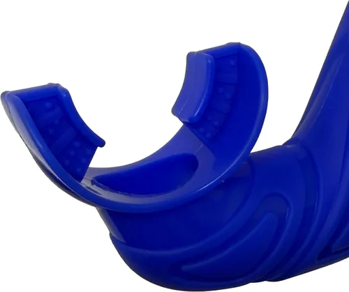 Miniatura 2 de Scuba Choice Silicone Roll-up Nautilus Snorkel with Storage Case, Compact 15" Flexible Snorkel, 3-1/2" Container, Easy to Pack & Store, Includes Azul