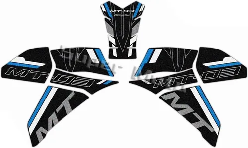 Miniatura 7 de Tank Pad Sticker Motorcycle Anti Slip Knee Grip Pad Fuel Tank Stickers Gas Cap Oil Protect Pad Frosted Decals for Yam&aha MT03