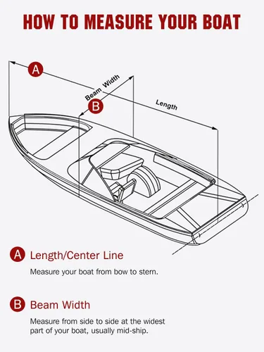 Miniatura 6 de Angink - Funda resistente para lancha de 20 pies y 22 pies, impermeable, tela 600D, se adapta a lanchas de cubierta, lanchas V-Hull Runabout