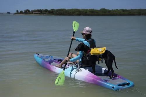 Miniatura 3 de Percepción Hi Life 11 Kayak de sentarse en la parte superior para adultos Tabla de remo híbrido SUP de pie 11' Puesta de sol