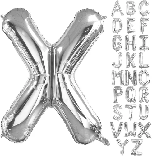 Miniatura 21 de Lovoir Globos grandes de 40 pulgadas con la letra G de color plateado de gran tamaño, globo de helio de aluminio de Mylar para fiesta de cumpleaños