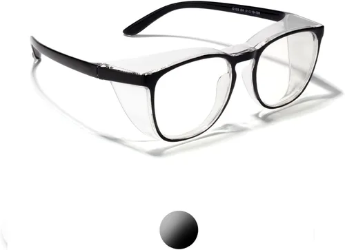 LianSan - Gafas de seguridad antivaho de gran tamaño para enfermeras, gafas certificadas Z87.1 para mujeres, protección UV cuadrada