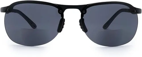 Miniatura 2 de VITENZI Gafas de sol bifocales TR90 Semi Rimless Reading Sun Tinted Glasses con lectores - Como