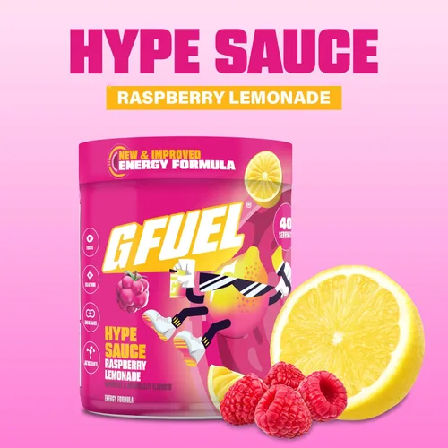 Miniatura 4 de G Fuel Hype Sauce 2.0 - Bebida energética en polvo, mezcla de cafeína preentrenamiento para juegos, amino de enfoque sin azúcar, vitamina +