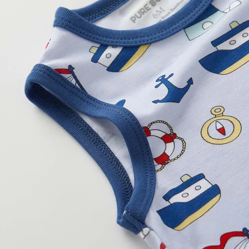 Miniatura 59 de pureborn Mameluco de algodón súper suave para bebés niños y niñas de 0 a 24 meses