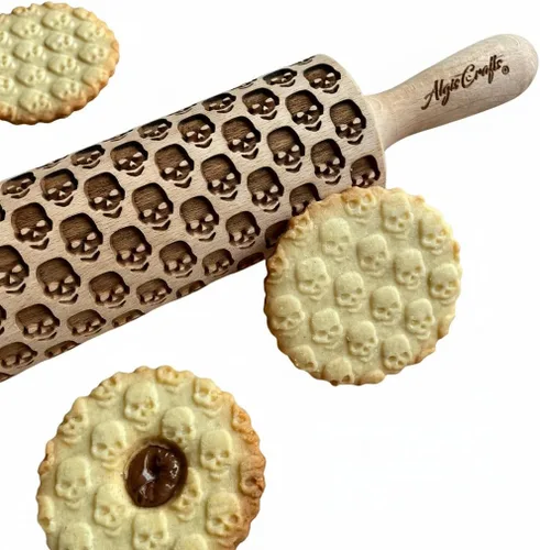 Miniatura 3 de Rodillo de grabado con láser para grabar galletas caseras de Halloween Algis Crafts