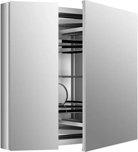 Miniatura 24 de KOHLER 99001-NA Verdera - Botiquín de baño de 15 pulgadas de ancho x 30 pulgadas de alto con espejo de aumento, gabinete de pared de baño empotrado