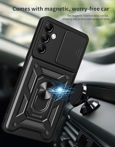 Miniatura 4 de Funda para Samsung Galaxy A14 5G con [2 unidades] protector de pantalla, para Galaxy A14 4G, funda protectora de doble capa resistente para teléfono
