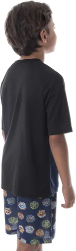Miniatura 3 de INTIMO Beyblade Burst - Conjunto de pijama para niños, 2 piezas, pantalones cortos y camiseta