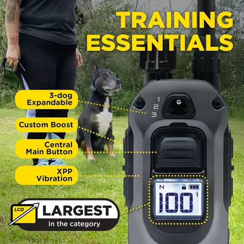 Miniatura 5 de Dogtra Collar de Entrenamiento 280X con Control Remoto [Nueva Edición] 10 libras+, Alcance de 1/2 Milla, Luz LED, 100 Niveles de Control Preciso