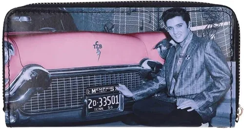 Miniatura 3 de Nemesis Now Elvis Pink Cadillac - Bolso para mujer, 7.5 in