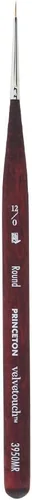 Miniatura 14 de Princeton Velvetouch Mini Pincel Filbert, Sintético, Mango Corto, Tamaño 0, 1 Unidad
