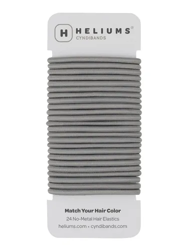 Miniatura 19 de Cyndibands Cintas para el cabello gris – Soportes elásticos de cola de caballo de 0.157 pulgadas – Combina con tus bandas de color de cabello – 24