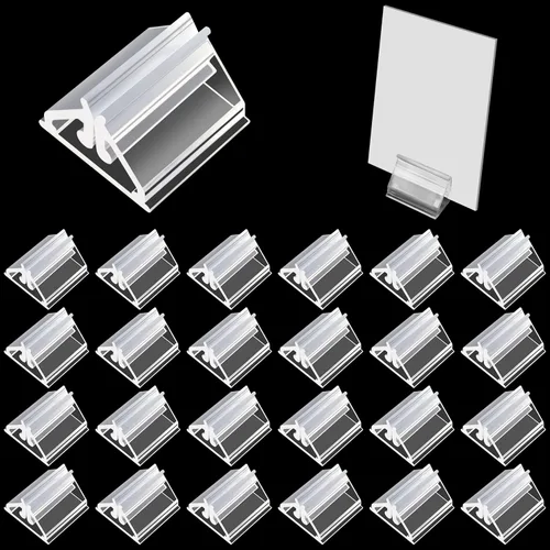 120 soportes de plástico para tarjetas de juego, soporte para marcadores de tablero en blanco para etiquetas de precios, etiquetas de menús,