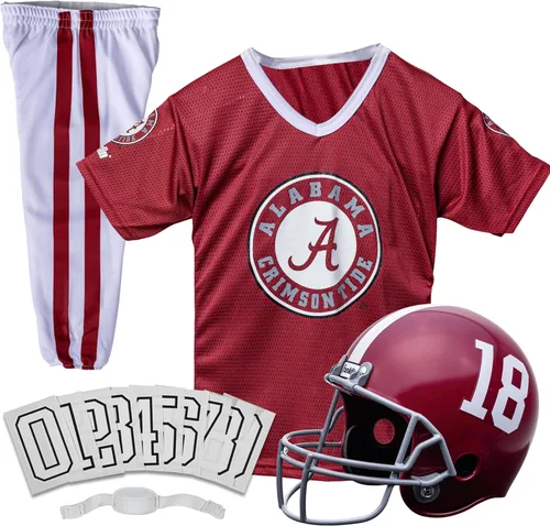 Miniatura 19 de Franklin Sports NCAA - Conjunto de uniforme de fútbol americano para niños, camiseta de fútbol universitario, casco + pantalones para niños y niñas
