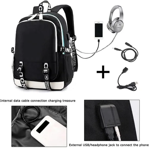Miniatura 3 de DIOMMELL Jesus Loves You - Mochila de lona con capacidad para computadora portátil, mochila de viaje Negro