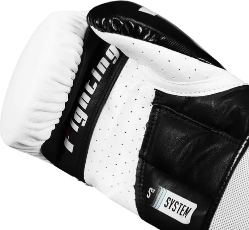 Miniatura 3 de Fighting Sports S2 Gel Power Sparring Guantes Blanco/Negro, 12 oz