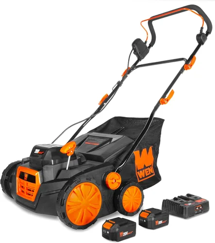 Miniatura 11 de WEN DT1516 - Desbrozadora y escarificador eléctrico de 15 amperios de 16 pulgadas 2 en 1 con bolsa de recolección, color negro