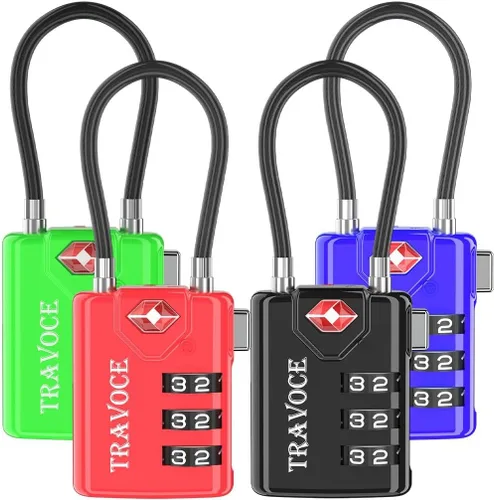 Cerraduras de equipaje aprobadas por la TSA, cerraduras de viaje que también funcionan muy bien como cerraduras de gimnasio, cerradura de caja de