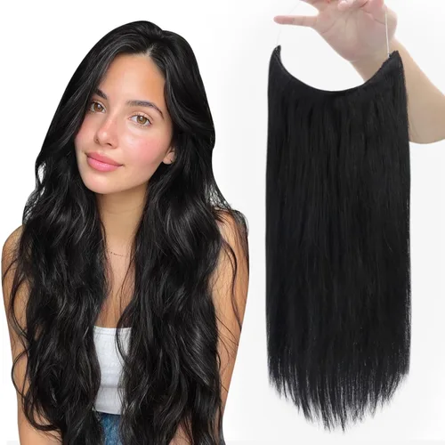 Miniatura 24 de Fshine - Extensiones de cabello humano con clip, de 16 pulgadas, con clip, color marrón chocolate, mezcla de rubio caramelo, extensiones de cabello