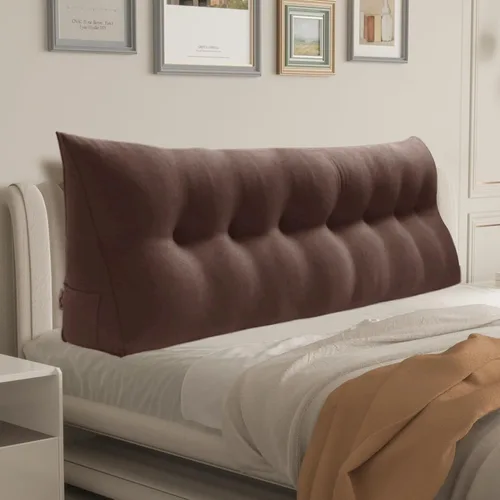 Miniatura 21 de Almohada WOWMAX grande de apoyo con forma triangular, almohada con forma de cuña para respaldo o lectura, cabecero para el día de la Madre
