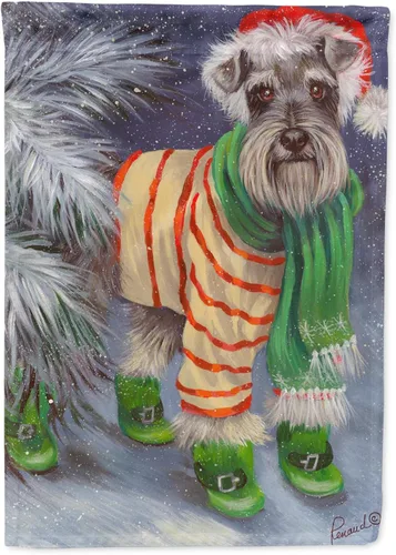 Miniatura 38 de Caroline's Treasures PPP3097CHF - Pijama de Navidad con diseño de bulldog francés para colgar en la pared, poliéster, tamaño de casa, multicolor