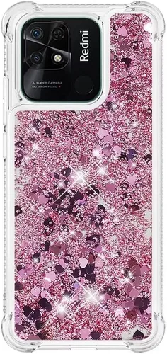 Miniatura 98 de Glitter Sparkle Moving Quicksand Flowing Cover para Xiaomi Redmi Note 10S Bling Liquid Clear Star Heart Silicona Bumper Funda transparente de goma a