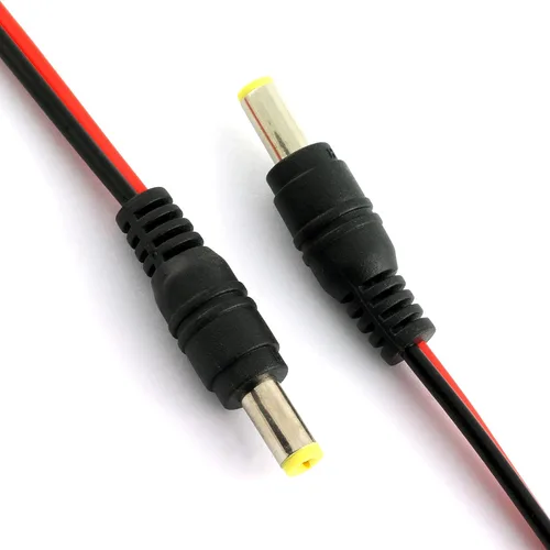 Miniatura 4 de E-outstanding 10 unids macho enchufe DC Power Pigtail Cable Jack Connector, CCTV cámara de seguridad adaptador enchufe