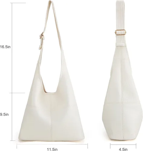 Miniatura 3 de Montana West - Bolso para mujer tipo hobo, ultra suave, plegable, con monedero