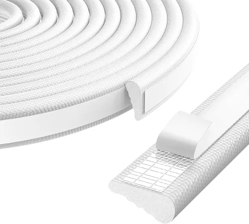 Miniatura 8 de 118 Pulgadas de Tira de Sellado de Puerta con Forma de Cuña, Burlete Insonorizante, Relleno de Espacios Elegante y Ahorro de Energía, Tapón