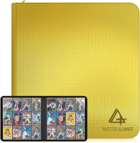 Miniatura 9 de Carpeta de tarjetas TCG prémium para 480 bolsillos laterales de carga Carpeta de tarjetas comerciales deportivas de 12 bolsillos con cremallera