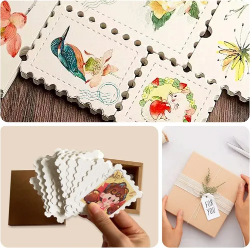 Miniatura 3 de Tarjetas creativas de papel de acuarela, pulpa de algodón de 10.58 oz/m², grano fino y bordes de cubierta, 50 tarjetas comerciales de artistas de 2