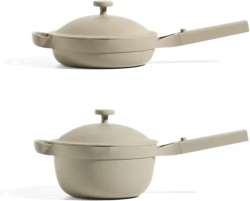 Miniatura 15 de Our Place Mini Cookware Duo Juego de utensilios de cocina de cerámica de 6 piezas con mini sartén Always y mini olla perfecta Inducción y horno