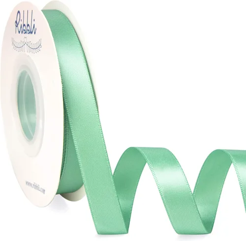 Miniatura 116 de Ribbli - Cinta de satén de doble cara dorada, 1 pulgada x 25 yardas, uso para ramo de lazos, envoltura de regalos, decoración de boda Dorado