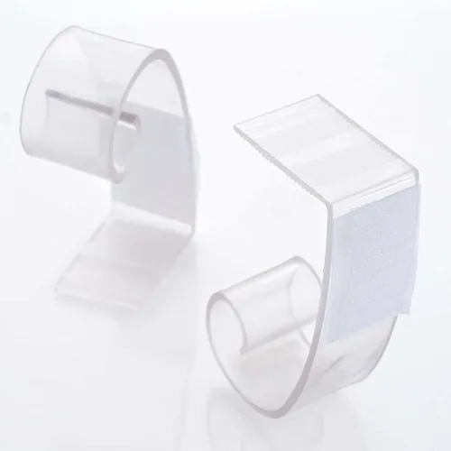 Miniatura 2 de TABLECLOTHSFACTORY 12 clips ajustables de plástico transparente para falda de mesa grandes para decoración de bodas, fiestas, eventos, 3 pulgadas