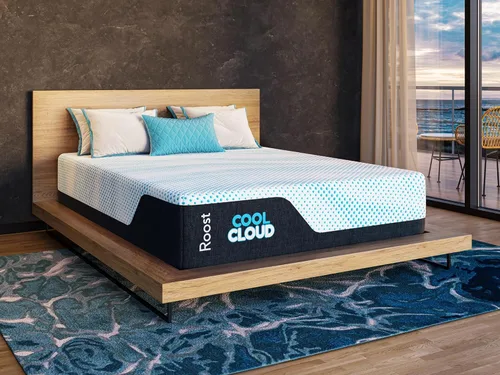 Roost Sleep - Colchón de espuma viscoelástica de 14 pulgadas tamaño Queen – Cama de espuma de gel enfriante tipo nube con soporte de enfriamiento y