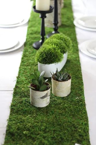 Miniatura 5 de Alfombra y tapetes de musgo preservado (12 pulgadas x 6 pies)