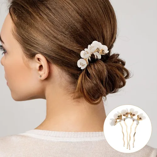 Miniatura 6 de Beaupretty Palos y alfileres de flores vintage, accesorios chinos clásicos para el cabello para mujeres y niñas