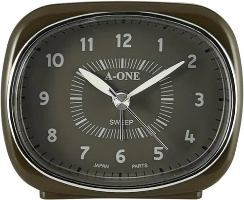 Miniatura 7 de Reloj despertador silencioso cuadrado redondo – Diseño híbrido único, sin tictac, funciona con pilas, perfecto para decoración de dormitorio